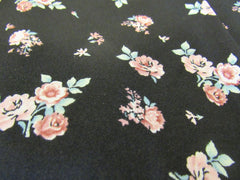 Bar III Thong Bodysuit Black/Pink/Mint Female Adult Size M Floral -- Used