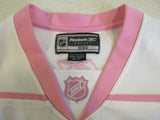 Reebok Vancouver Canucks Hockey Jersey White/Pink NHL Female Adult Size S -- Used