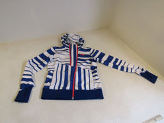 The North Face Thatch Hooded Full Zip Hoodie Jacket Female Adult Size S Striped -- Used