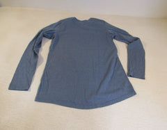 Reebok Shirt Slate Blue Female Adult Size M Solid -- Used