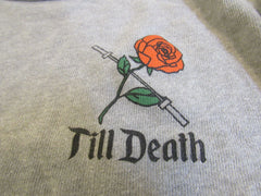 Alternative Shirt Gray Till Death Pillage Female Adult Size S Solid -- Used