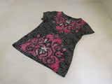 INC T Shirt Gray/Pink Female Adult Size M Not Specified -- Used