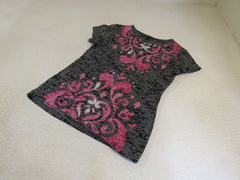 INC T Shirt Gray/Pink Female Adult Size M Not Specified -- Used