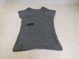 Reebok T Shirt Gray/Blue/Yellow CrossFit Female Adult Size M Solid -- Used