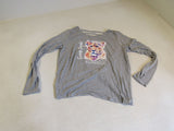 Femme Royale Barbella Shirt Gray Female Adult Size M Solid -- Used