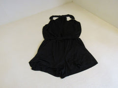 Guess Romper Jumpsuit Black Front Pockets Lined Bottom Female Adult Size M Solid -- Used