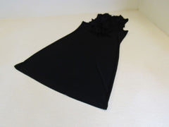 Halo Dress Ruffle Front Female Adult Size M Blacks Solid -- Used