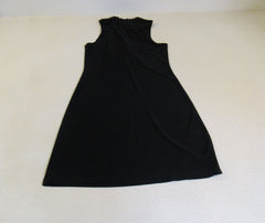 Halo Dress Ruffle Front Female Adult Size M Blacks Solid -- Used