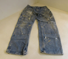 Carhartt Dungaree Fit Jean Painter Pants Blue Male Adult Size 38 x 34 -- Used