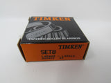 Timken Tapered Roller Bearing Wheel Bearing and Race Set SET8 -- New