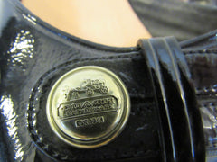 Coach Lee Sandal Tan/Black/Gold Female Adult Size 8 Multi-Color Solid -- Used