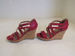 Miz Moon Kiara Wedge Sandal Platform Adult Size 8-1/2 Reds -- Used
