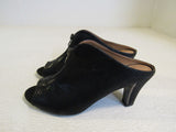 J Renee Franca Open Toe Booties Sandal Black Female Adult Size 8-1/2 Solid -- Used