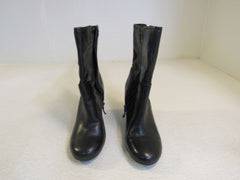 Franco Sarto Mercury Boots Wedge Black 3-3/4-in Heel Female Adult Size 8 Solid -- Used