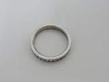 Designer Fashion Ring Clear/Silver Female Adult Size 8 -- Used