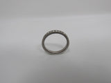 Designer Fashion Ring Clear/Silver Female Adult Size 8 -- Used