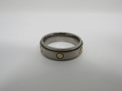 REVV Fashion Ring Silver/Gold TI 14K Male Adult Size 11 -- Used