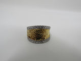 Designer Fashion Ring Silver/Copper Female Adult Size 8 -- Used