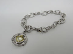 Judith Ripka Collection 18K Bracelet Silver/Yellow Female Adult -- Used