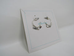 Stella & Dot Silver Hoop Earrings Silver Female Adult Metallics -- Used