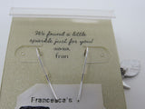 Francescas Silver Leaf Earrings Silver Dangle Fish Hook Back Female Adult -- Used