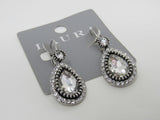 Laura Teardrop Earrings Silver/Clear Female Adult -- Used