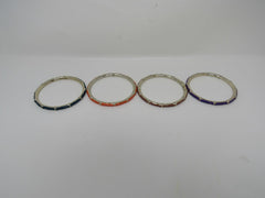Designer Bangle Bracelet Lot of 4 Gold/Multicolored Female Adult -- Used