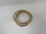 Designer Bangle Bracelet Set of 5 Copper Female Adult Metallics -- Used