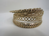 Designer Bangle Bracelet Set of 5 Copper Female Adult Metallics -- Used