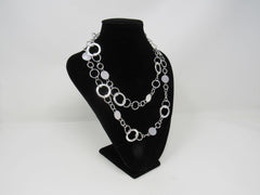 Designer Chain Link Necklace Silver Female Adult -- Used