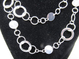 Designer Chain Link Necklace Silver Female Adult -- Used