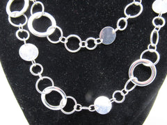 Designer Chain Link Necklace Silver Female Adult -- Used