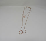 Designer Double Chain Pendant Necklace Copper Female Adult -- Used