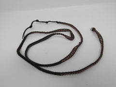 Victoria Emerson Wrap Bracelet Light Pinkish Brown Beads Female Adult -- Used