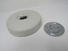 Master Guard Single Station Heat Detector Activated Fire Alarm Off White -- Used