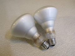 GE Flood Light Bulbs Incandescent Lot of 2 White 65W 120V -- Used