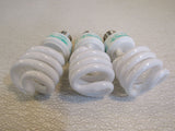 Feit Elecrtic Fluroscent Light Bulbs Lot of 3 White 18W 120 VAC 60Hz 300mA -- Used