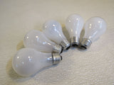 Standard Incandescent Light Bulbs Lot of 5 Soft White 40W 120V Soft White -- Used