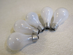 Standard Incandescent Light Bulbs Lot of 5 Soft White 40W 120V Soft White -- Used