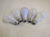 Reveal/GE Incandescent Light Bulbs Lot of 5 White 60W 120V 2-Soft White -- Used