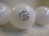 Reveal/GE Incandescent Light Bulbs Lot of 5 White 60W 120V 2-Soft White -- Used