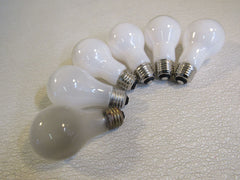 Standard Incandescent Light Bulbs Lot of 6 White 1-100W 120/130V -- Used