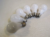 Standard Incandescent Light Bulbs Lot of 6 White 1-100W 120/130V -- Used