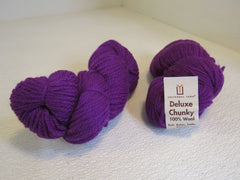 Universal Yarn Deluxe Chunky Yarn Mulberry 2 Skeins 120 Yards Each -- New