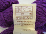 Universal Yarn Deluxe Chunky Yarn Mulberry 2 Skeins 120 Yards Each -- New