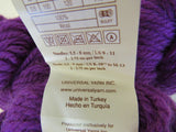 Universal Yarn Deluxe Chunky Yarn Mulberry 2 Skeins 120 Yards Each -- New