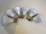 Feit Electric Incandescent Flood Lights Lot of 6 White 65W 130V -- Used