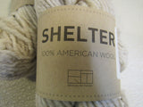Brooklyn Tweed Shelter Yarn Fossil Beige 3 Skeins 140 Yards Each -- New