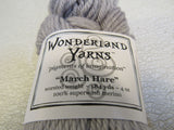 Wonderland Yarns March Hare Yarn Goats Beard Gray 1 Skein 184 Yards -- New