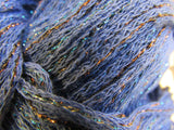 Berroco Glint Yarn Blue 1 Ball 141 Yards 80% Cotton 12% Nylon 8% Metallic -- New